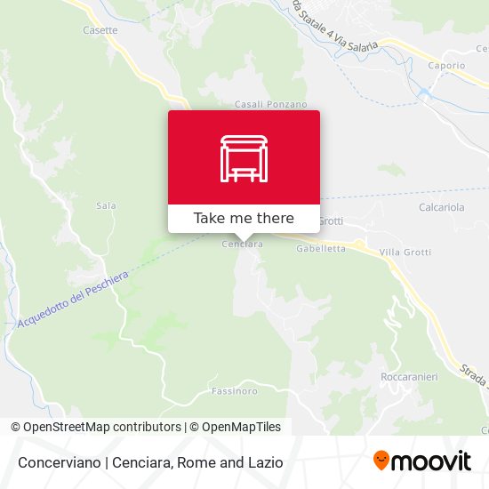 Concerviano | Cenciara map