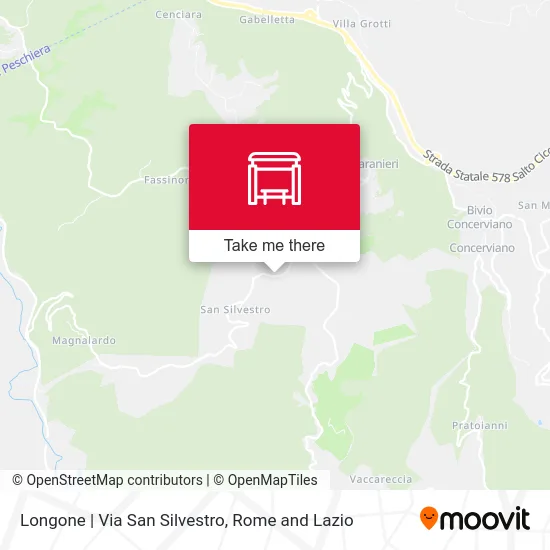 Longone | San Silvestro Street map