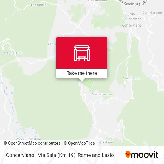 Concerviano | Sala Road (Km 19) map