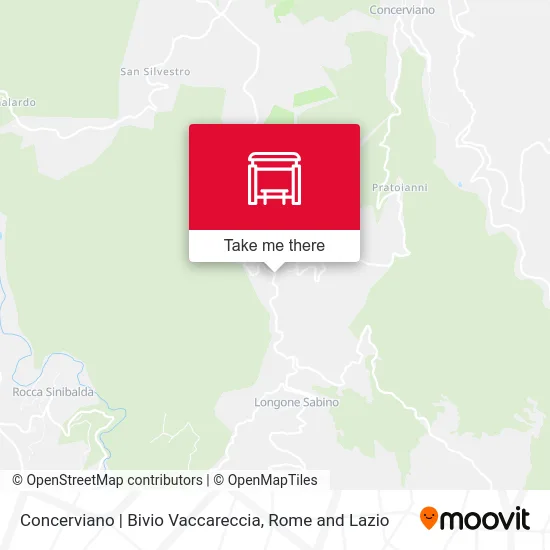 Concerviano | Vaccareccia Junction map