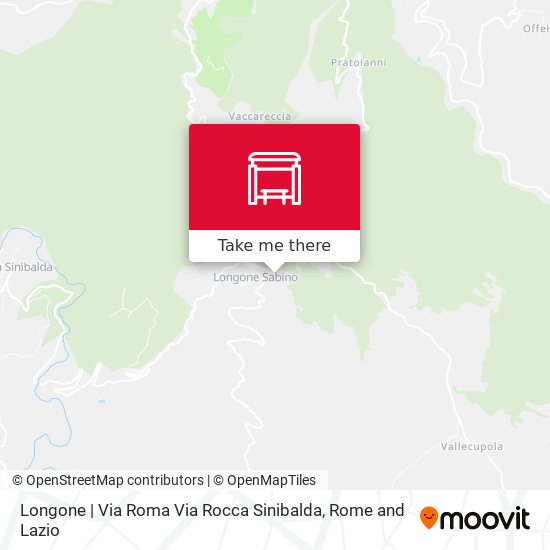 Longone | Via Roma Via Rocca Sinibalda map