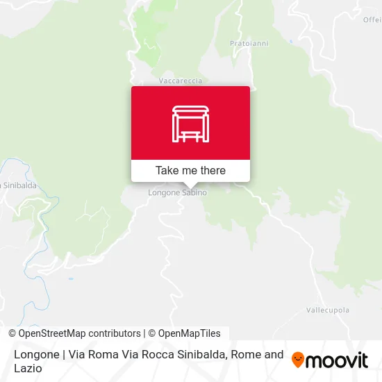Longone | Roma Street Rocca Sinibalda Street map