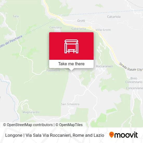 Longone | Via Sala Via Roccanieri map