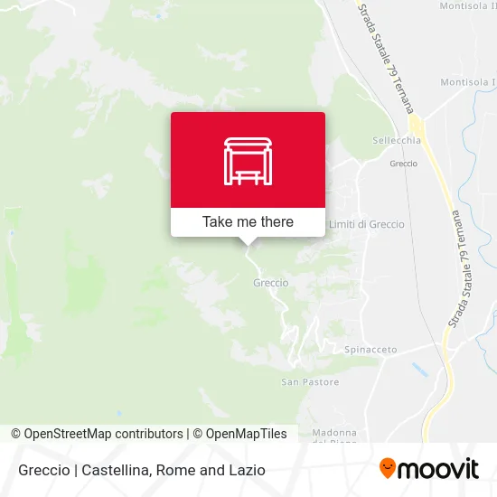 Greccio | Castellina map
