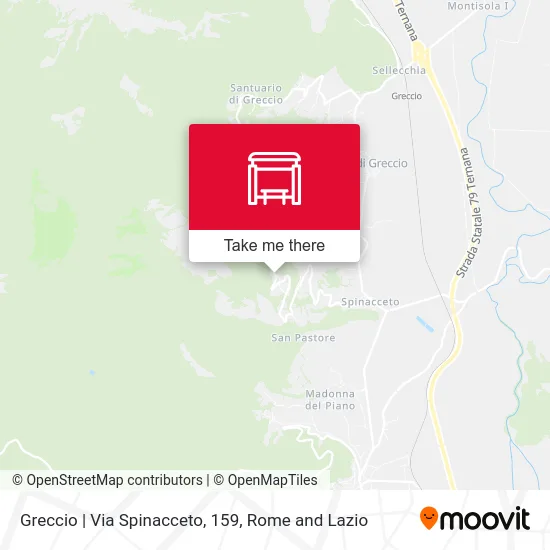 Greccio | Via Spinacceto, 159 map