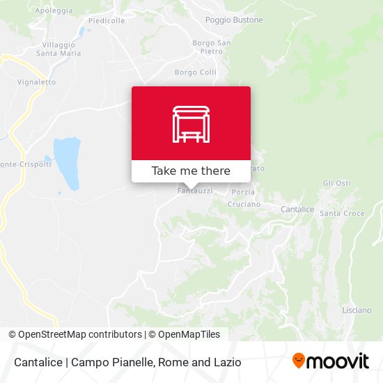 Cantalice | Campo Pianelle map