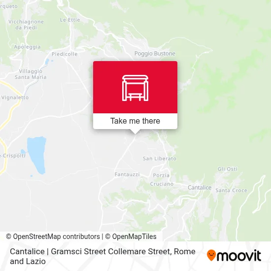 Cantalice | Gramsci Street Collemare Street map