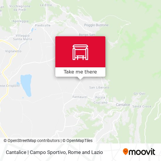Cantalice | Campo Sportivo map