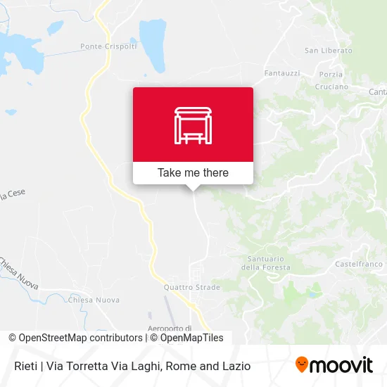Rieti | Via Torretta Via Laghi map