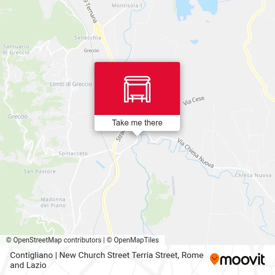 Contigliano | New Church Street Terria Street map