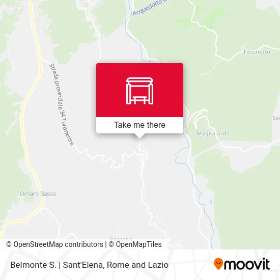 Belmonte - Saint Elena map