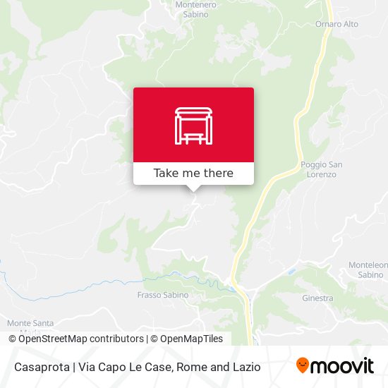 Casaprota | Via Capo Le Case map