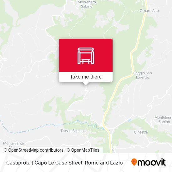 Casaprota | Capo Le Case Street map