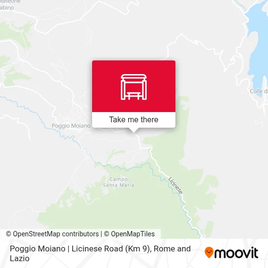 Poggio Moiano | Licinese Road (Km 9) map