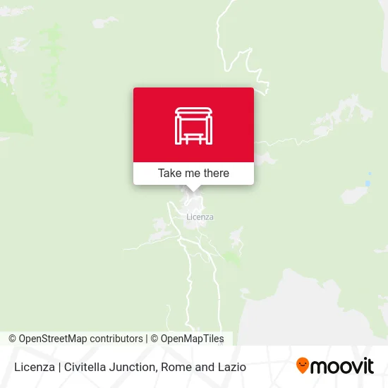 Licenza | Civitella Junction map