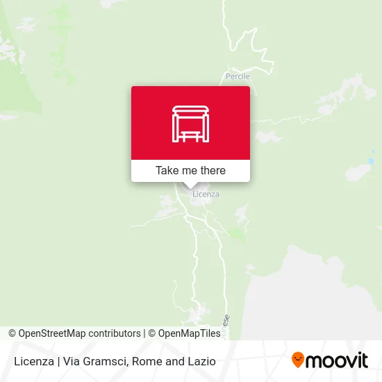 Licenza | Via Gramsci map