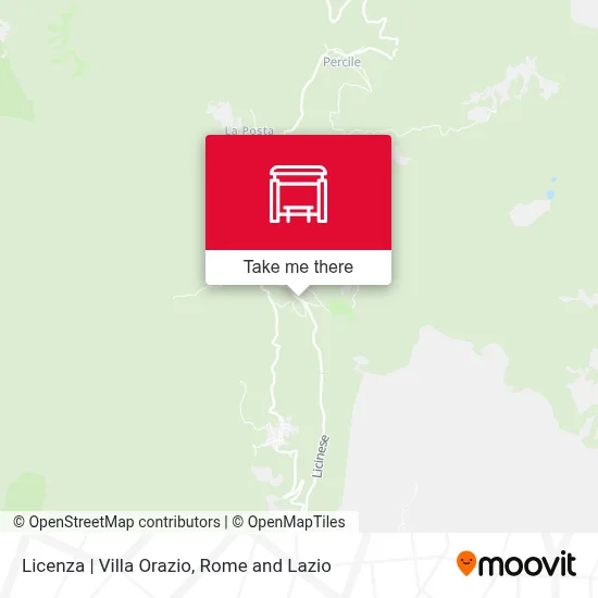 Licenza | Villa Orazio map
