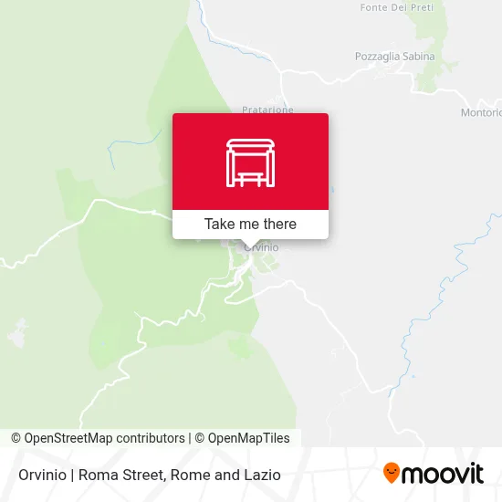 Orvinio | Roma Street map