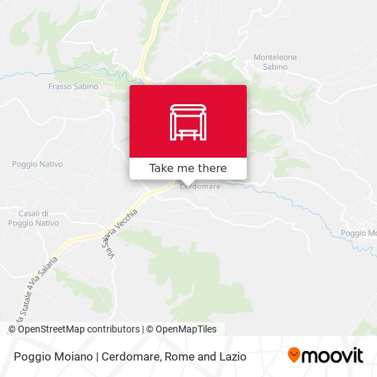 Poggio Moiano | Cerdomare map