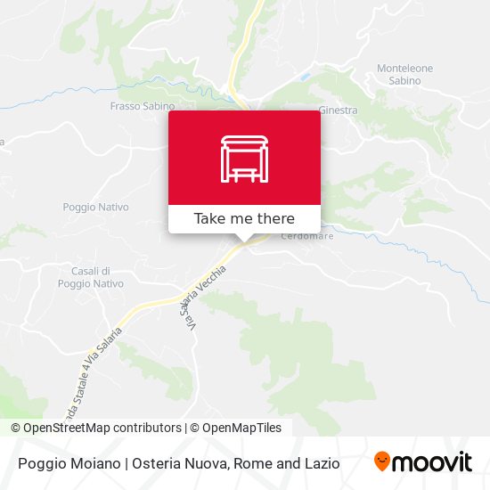 Poggio Moiano | Osteria Nuova map