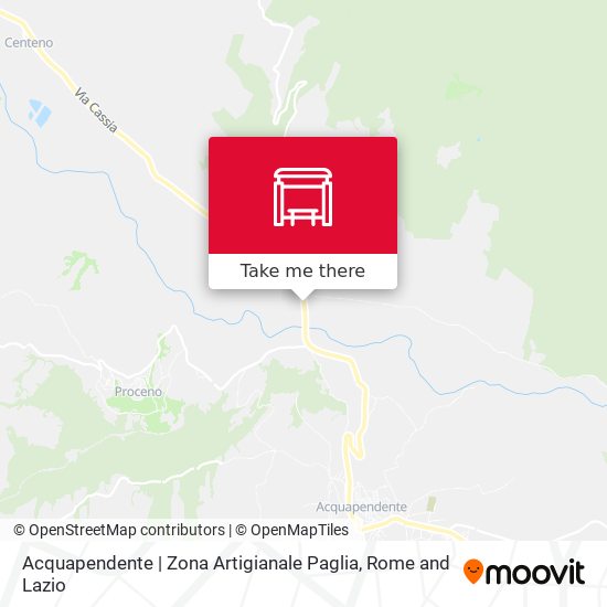 Acquapendente | Zona Artigianale Paglia map