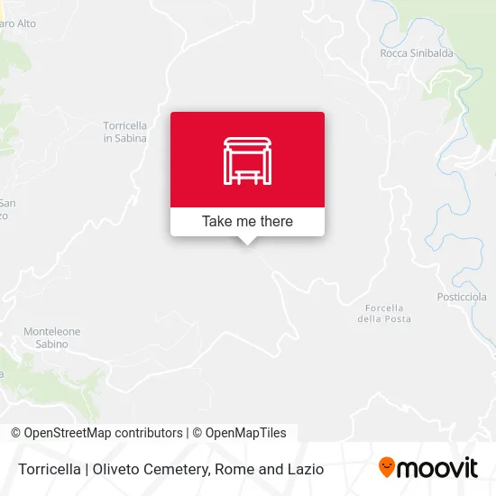 Torricella | Oliveto Cemetery map