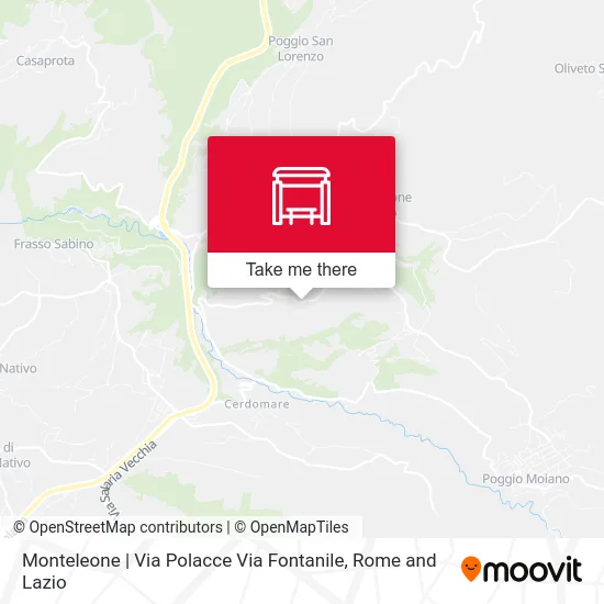 Monteleone | Via Polacce Via Fontanile map