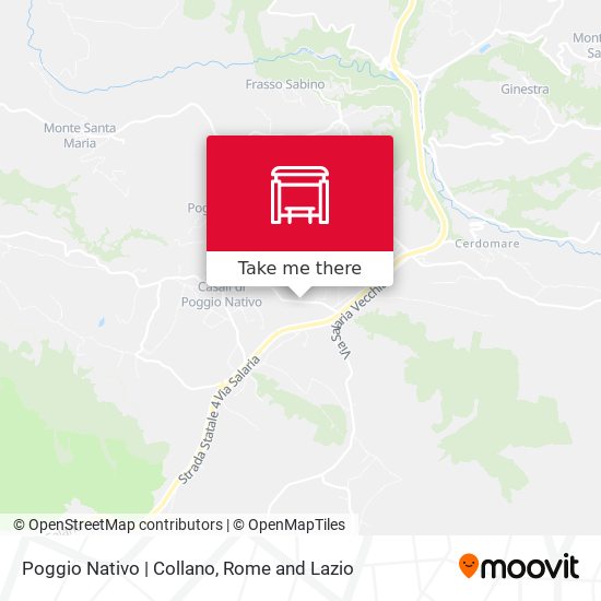 Poggio Nativo | Collano map