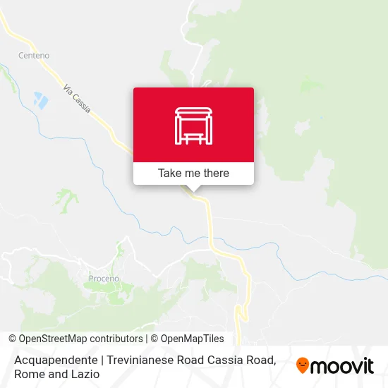 Acquapendente | Trevinianese Road Cassia Road map