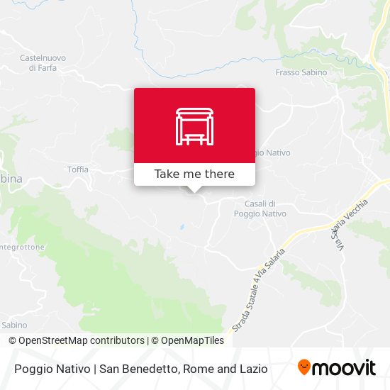 Poggio Nativo | San Benedetto map