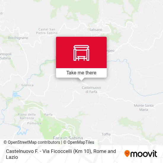 Castelnuovo F. - Via Ficoccelli (Km 10) map