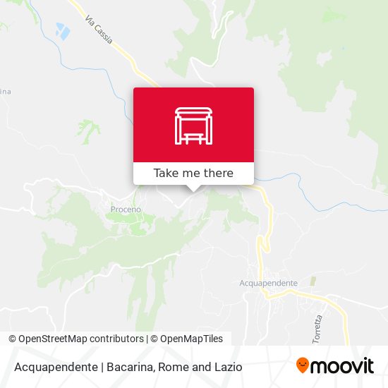 Acquapendente | Bacarina map