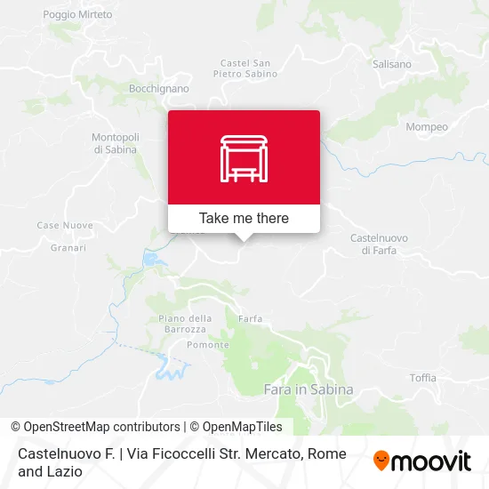 Castelnuovo F. | Via Ficoccelli Market Street map