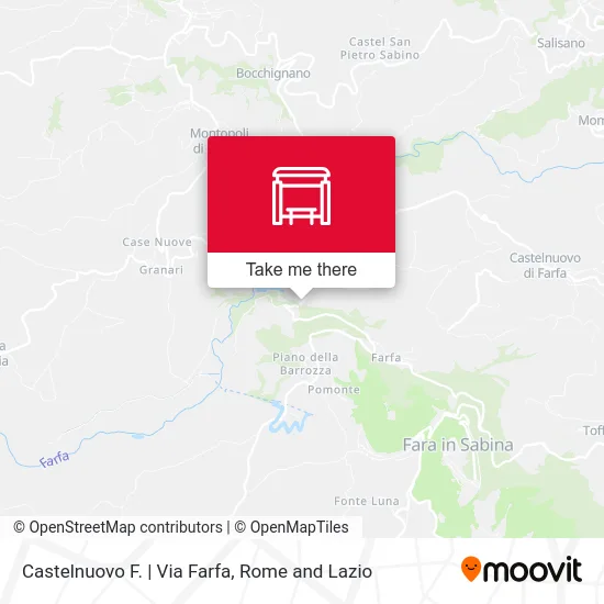 Castelnuovo F. | Via Farfa map