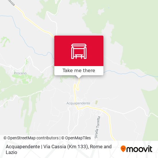 Acquapendente | Via Cassia (Km 133) map