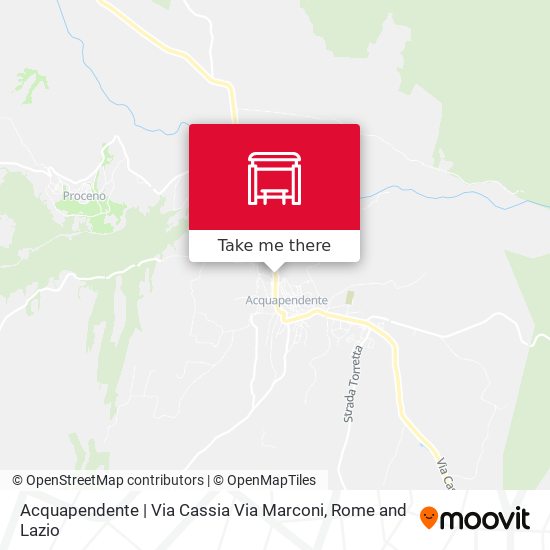 Acquapendente | Via Cassia Via Marconi map