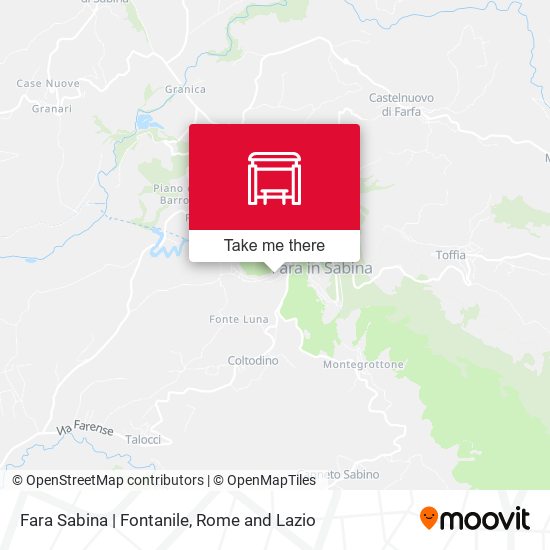 Fara Sabina | Fontanile map