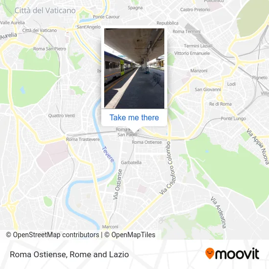 Roma Ostiense map