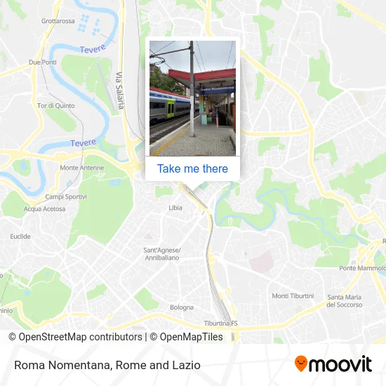 Roma Nomentana map