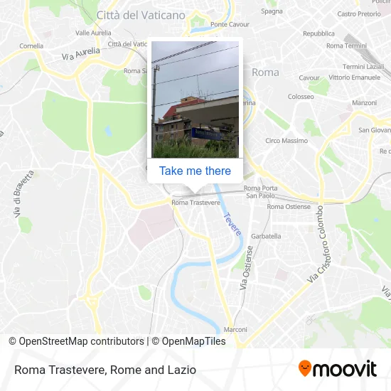 Roma Trastevere map