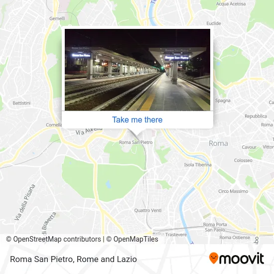 Roma San Pietro map