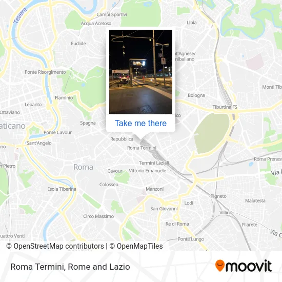 Roma Termini map