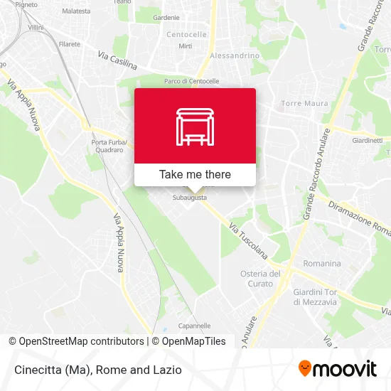 Cinecitta (Ma) map