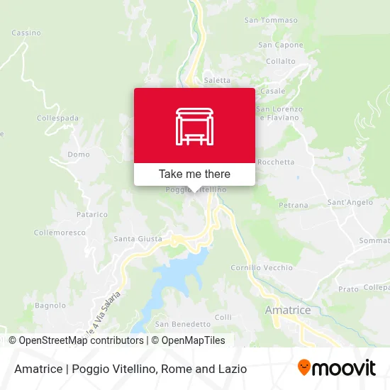 Amatrice | Poggio Vitellino map