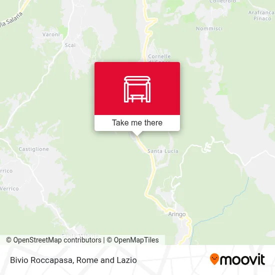 Bivio Roccapasa map