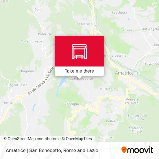 Amatrice | San Benedetto map