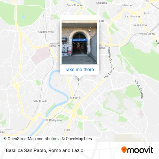 St. Paul's Basilica map