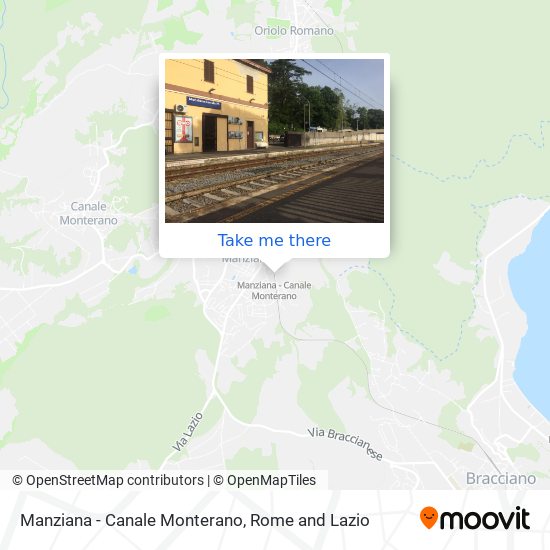 Manziana - Canale Monterano map