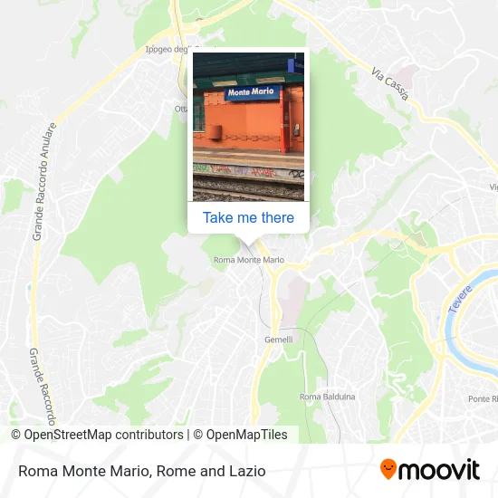 Rome Monte Mario map