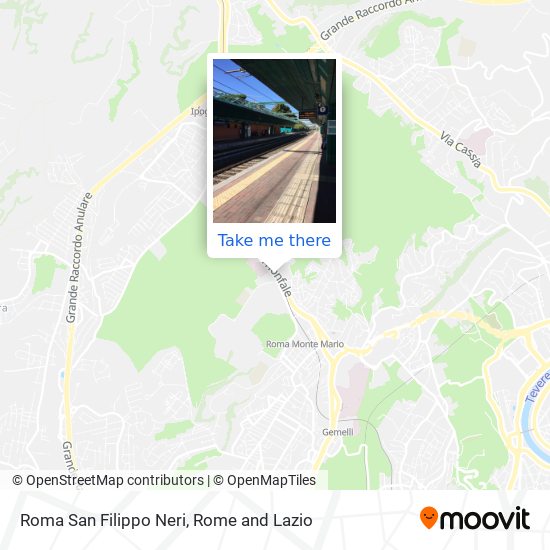 Roma San Filippo Neri map